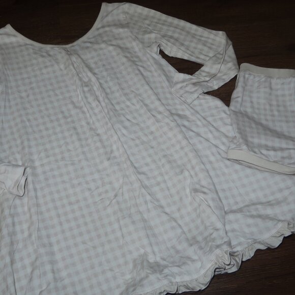 Girls Omi Jo Well Dressed Wolf Vanilla Milk Gingham House Dress Tunic 2pc Set 6 - Picture 4 of 6